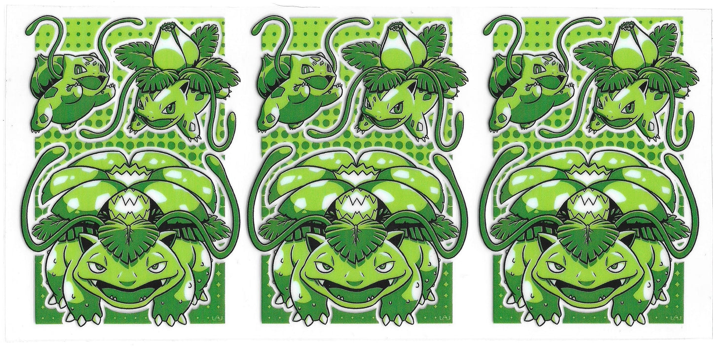 Bulbasaur Evolution 09 UVDTF 16oz Cup Wrap