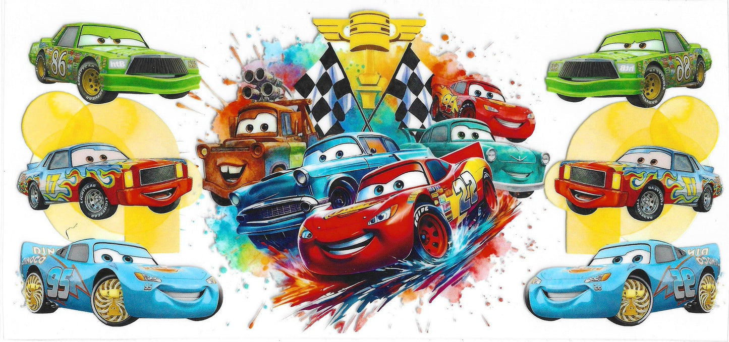 Cars 21 UVDTF 16oz Cup Wrap
