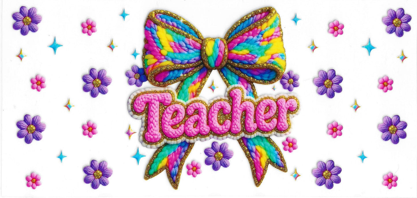 Teacher 121 UVDTF 16oz Cup Wrap