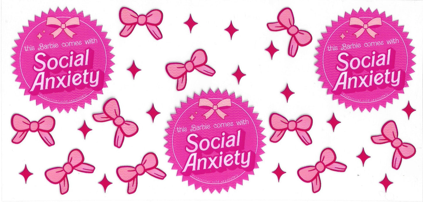 Social Anxiety 68 UVDTF 16oz Cup Wrap