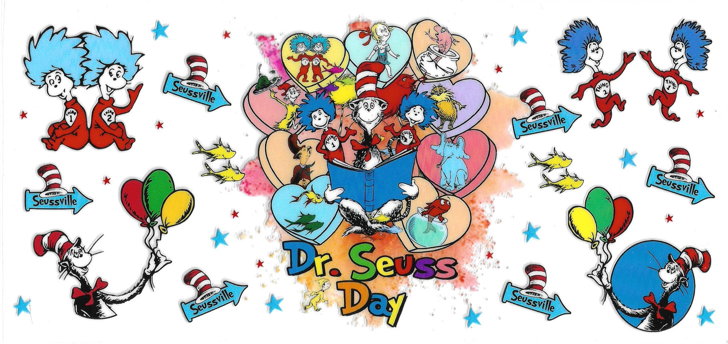 391 - Dr Seuss UV-DTF 16oz Cup Wrap