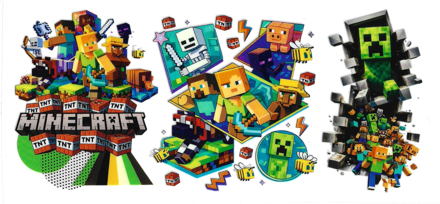 366 - Minecraft UV-DTF 16oz Cup Wrap