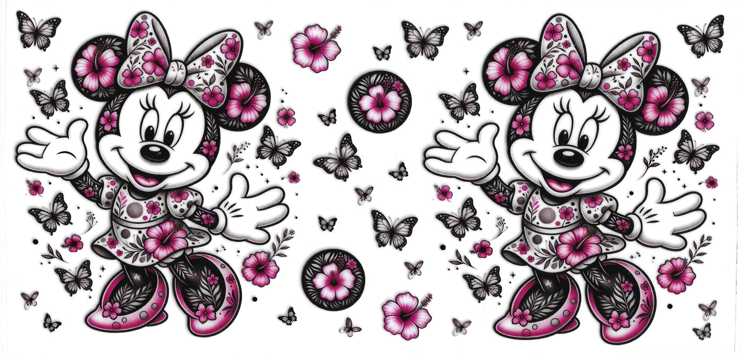 498 - Minnie Mouse UV-DTF 16oz Cup Wrap