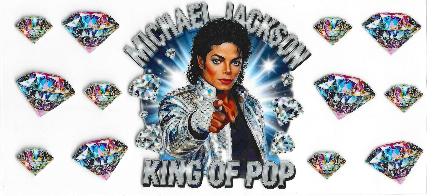 449 - Micheal Jackson UV-DTF 16oz Cup Wrap