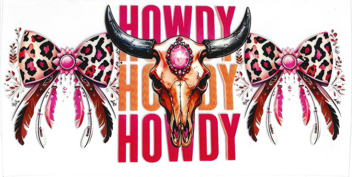 447 - Howdy UV-DTF 16oz Cup Wrap