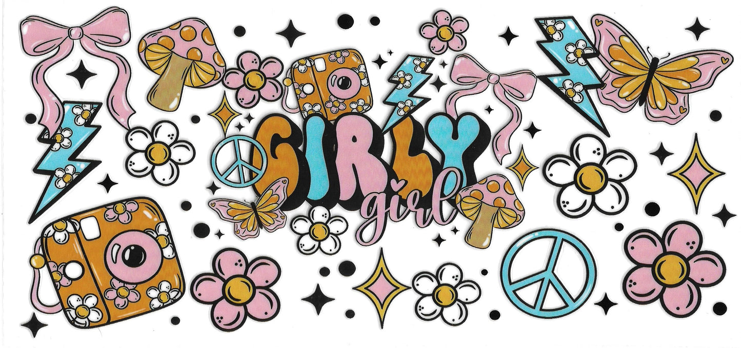 347 - Girly Girl UV-DTF 16oz Cup Wrap