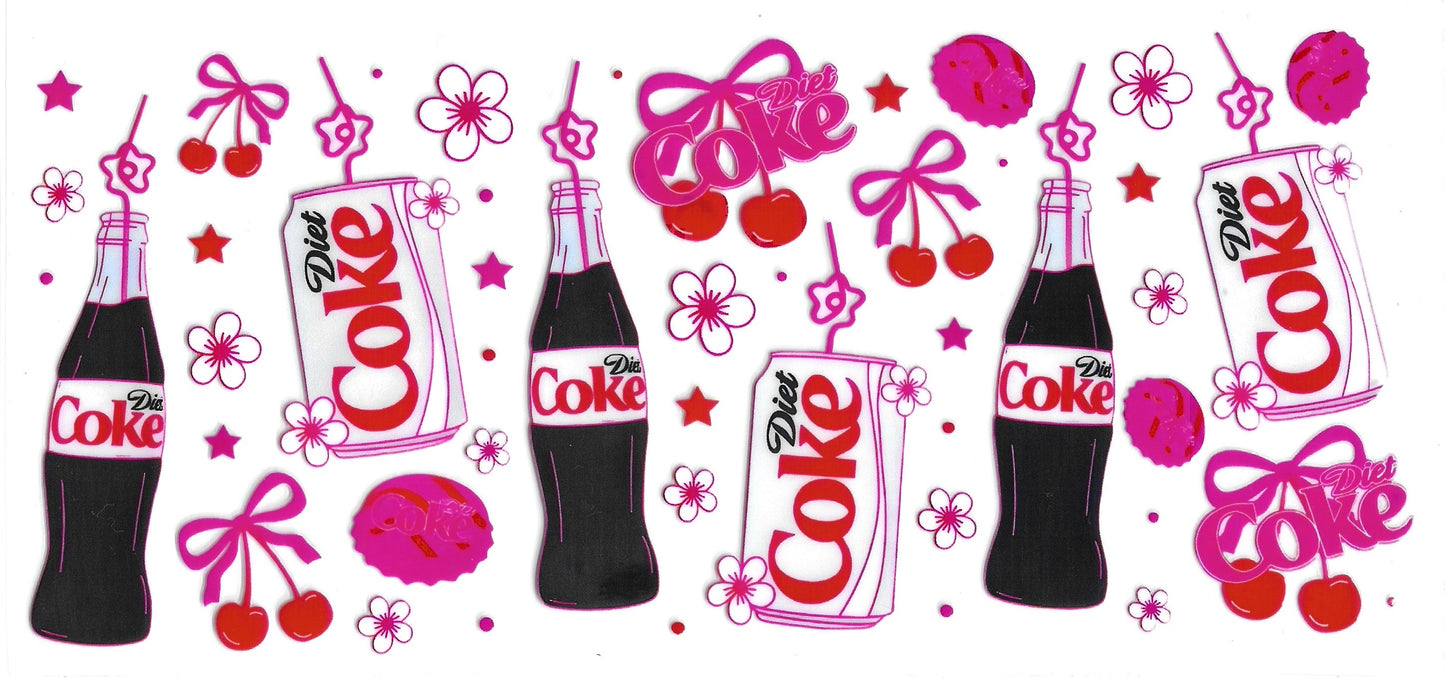 335 - Diet Coke UV-DTF 16oz Cup Wrap