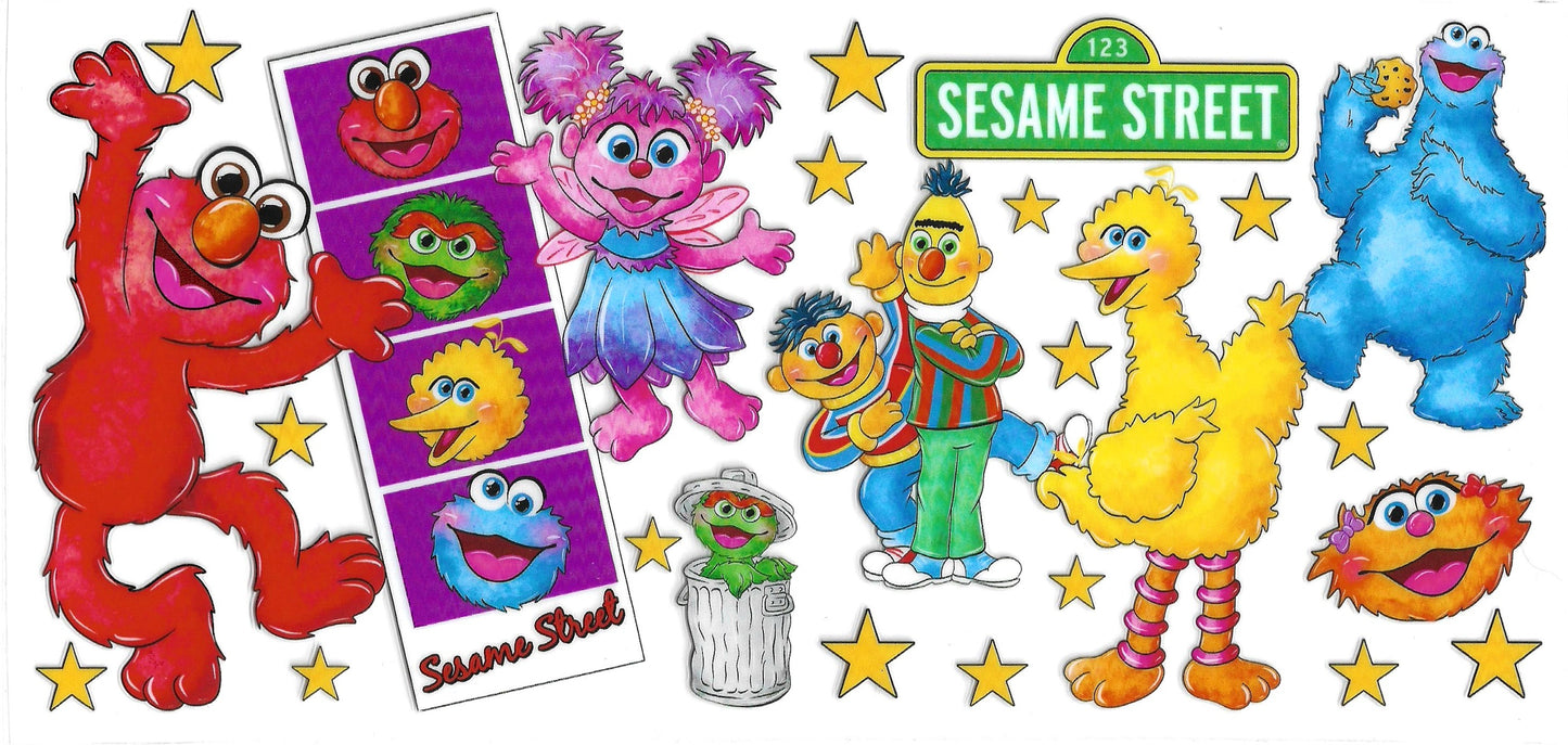 277 - Sesame Street UV-DTF 16oz Cup Wrap