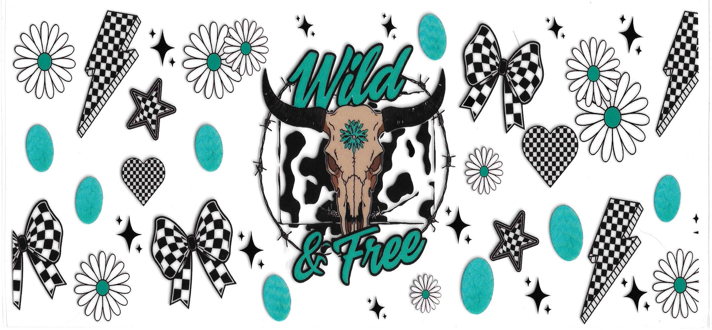 249 - Wild & Free UV-DTF 16oz Cup Wrap