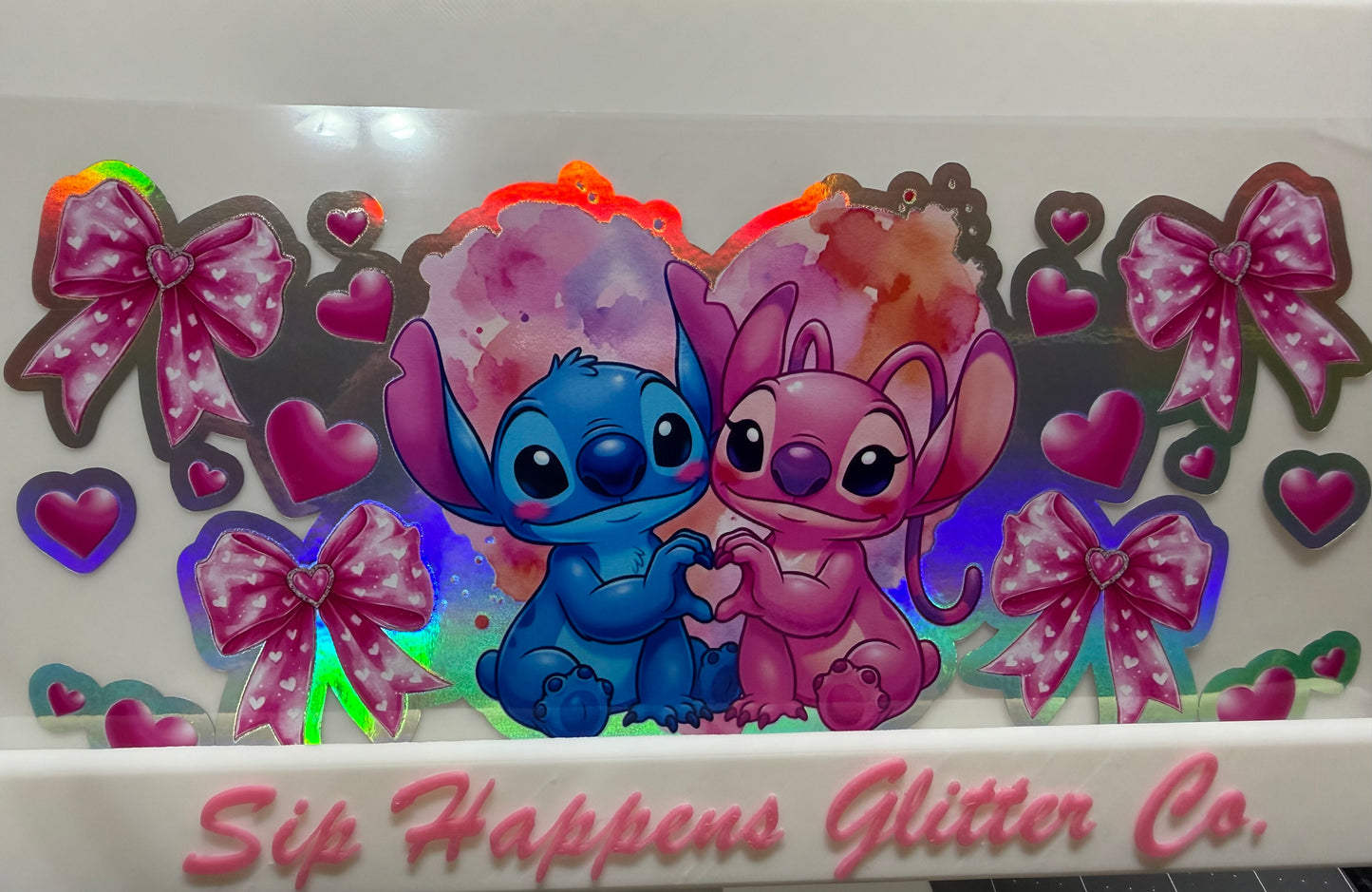 Stitch & Angel 4257 - Holographic - Uvdtf 16oz cup wrap