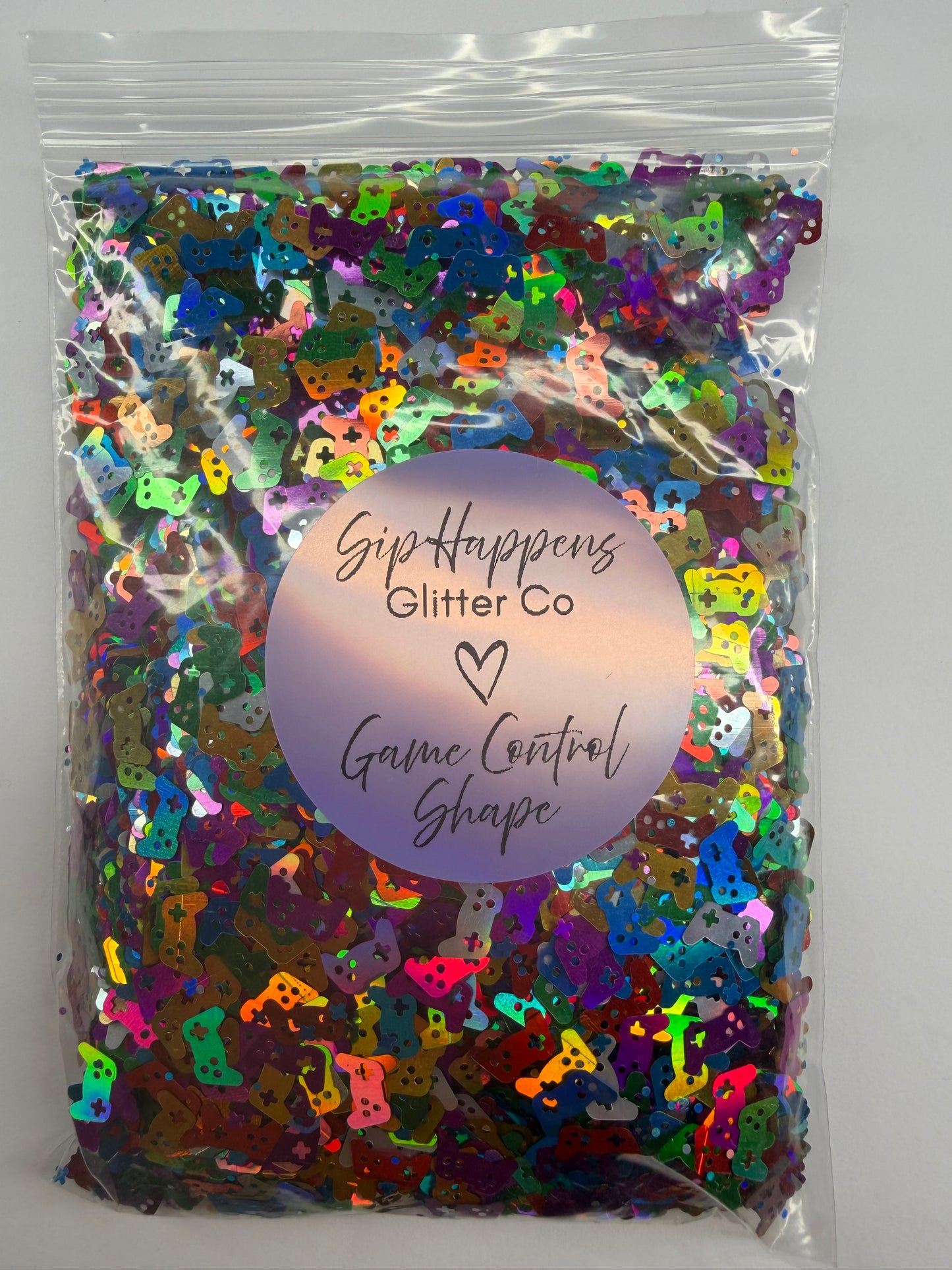 Holographic Game Control Shape Glitter