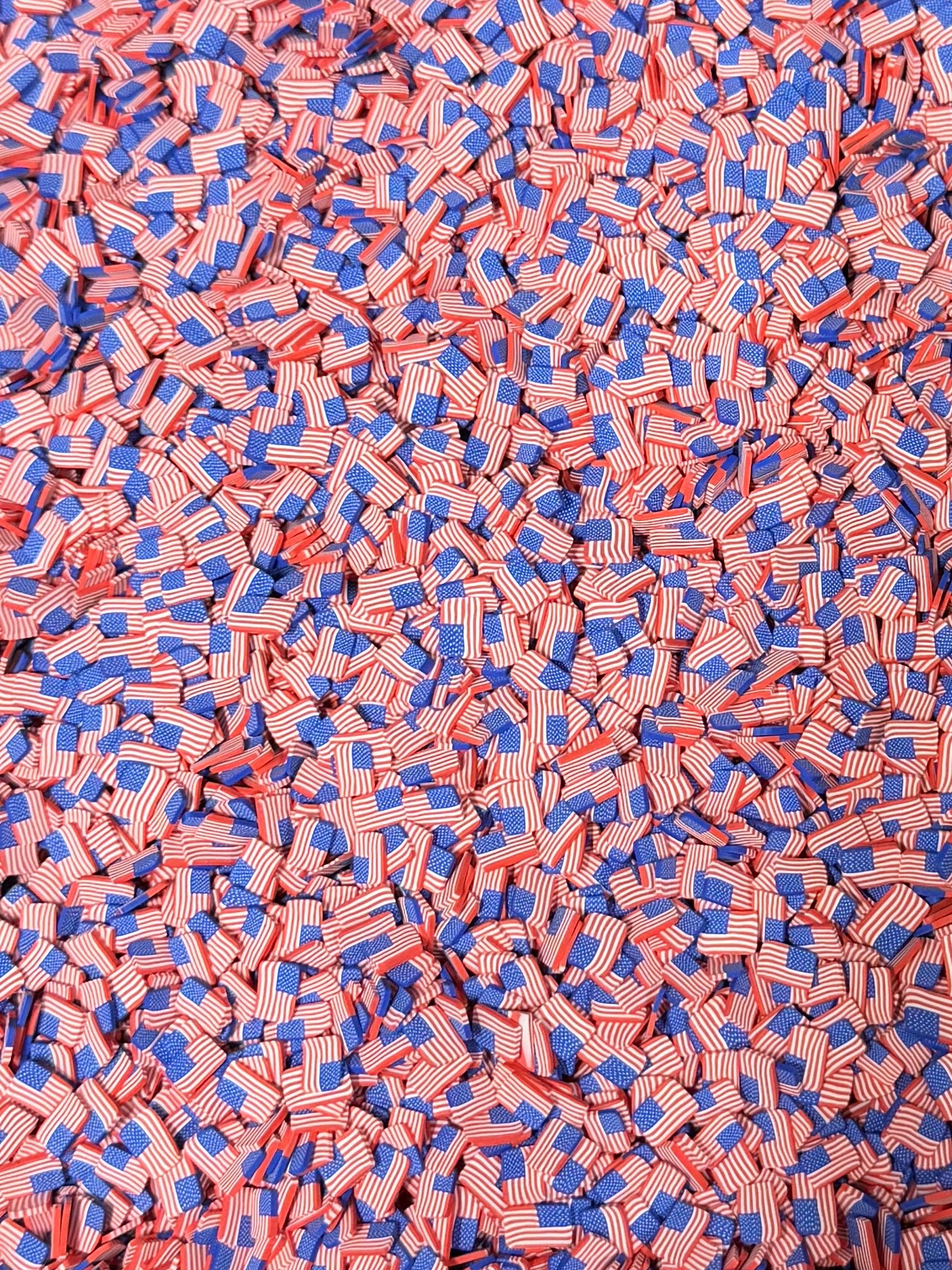 American Flag Polymer Clay (Not Editable) 5mm 30g Bag