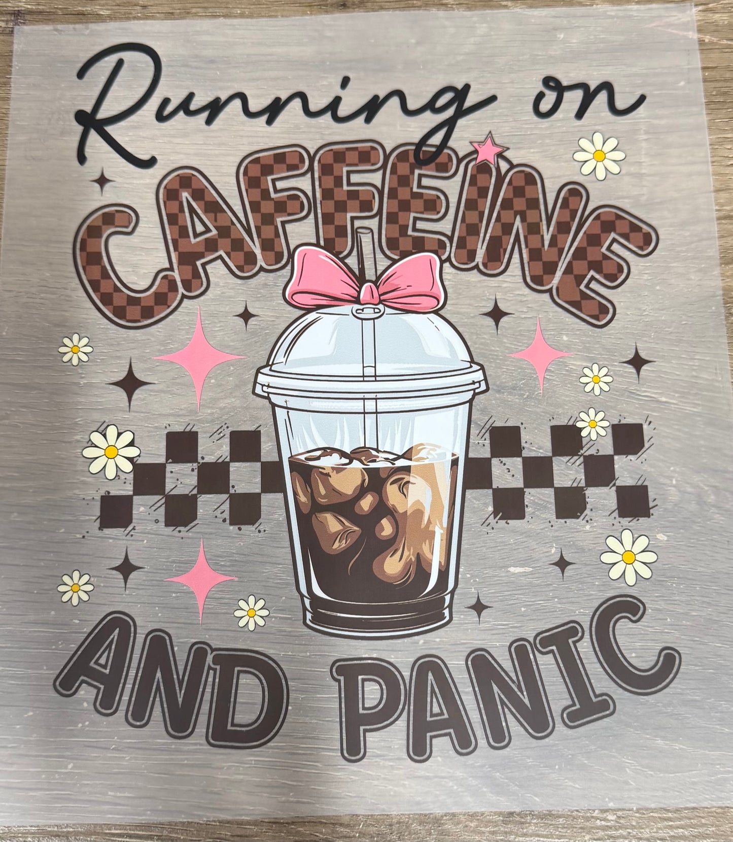 Running on caffeine and panic