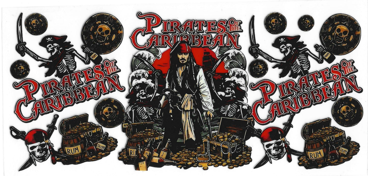 502 - Pirates of The Caribbean UV-DTF 16oz Cup Wrap