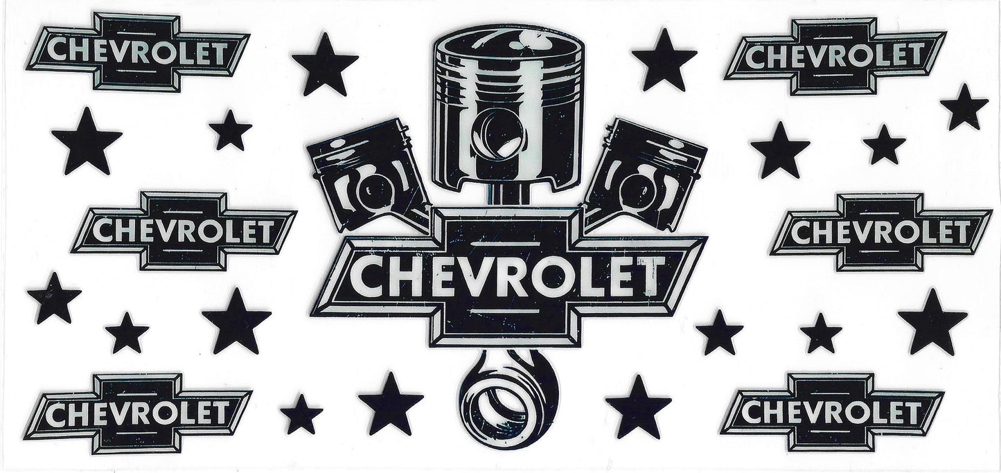 604 - Chevrolet UV-DTF 16oz Cup Wrap