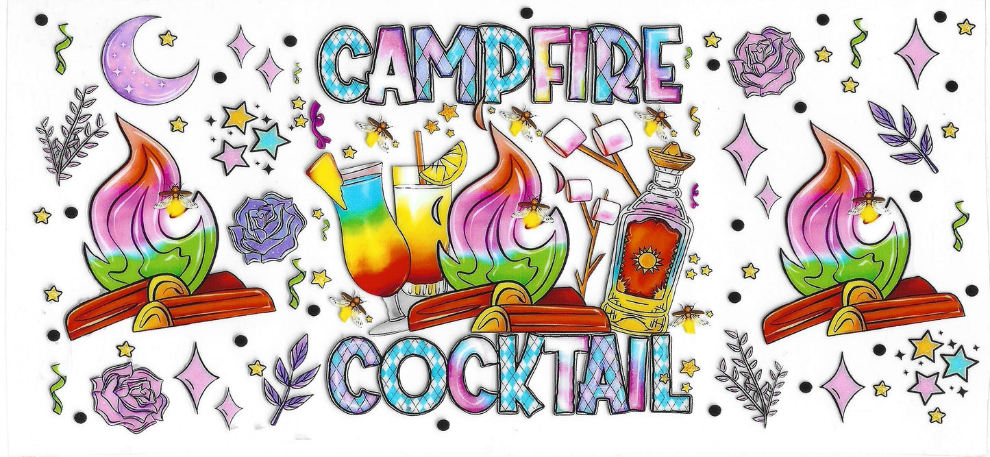 537 - Campfire Cocktail UV-DTF 16oz Cup Wrap