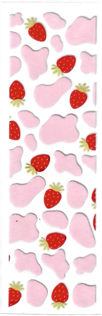 Pink Cow Print w/ Strawberries Pen Wrap