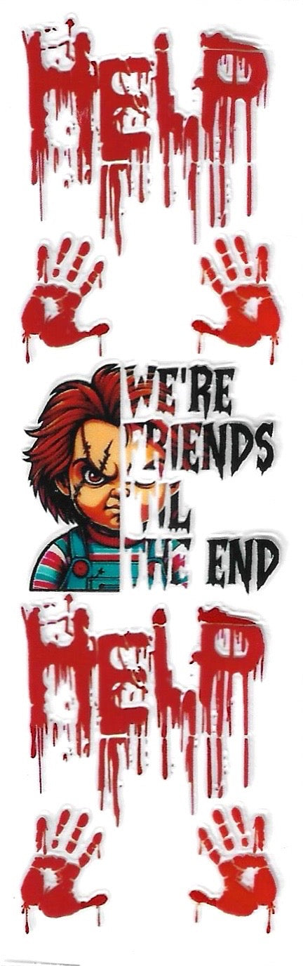 We're friends til the end P209 Uvdtf Pen Wrap