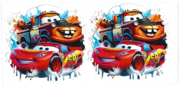 76 - Cars UV-DTF 16oz Cup Wrap