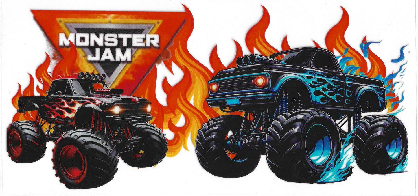 Monster Jam 113 UVDTF 16oz Cup Wrap