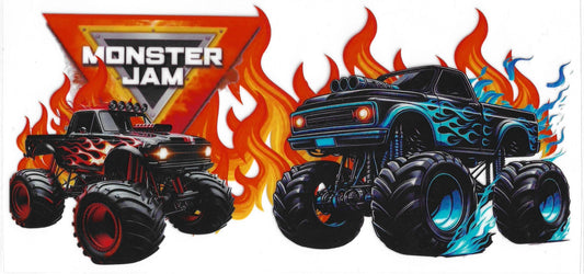 113 - Monster Jam UV-DTF 16oz Cup Wrap