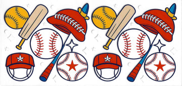 133 - Baseball UV-DTF 16oz Cup Wrap