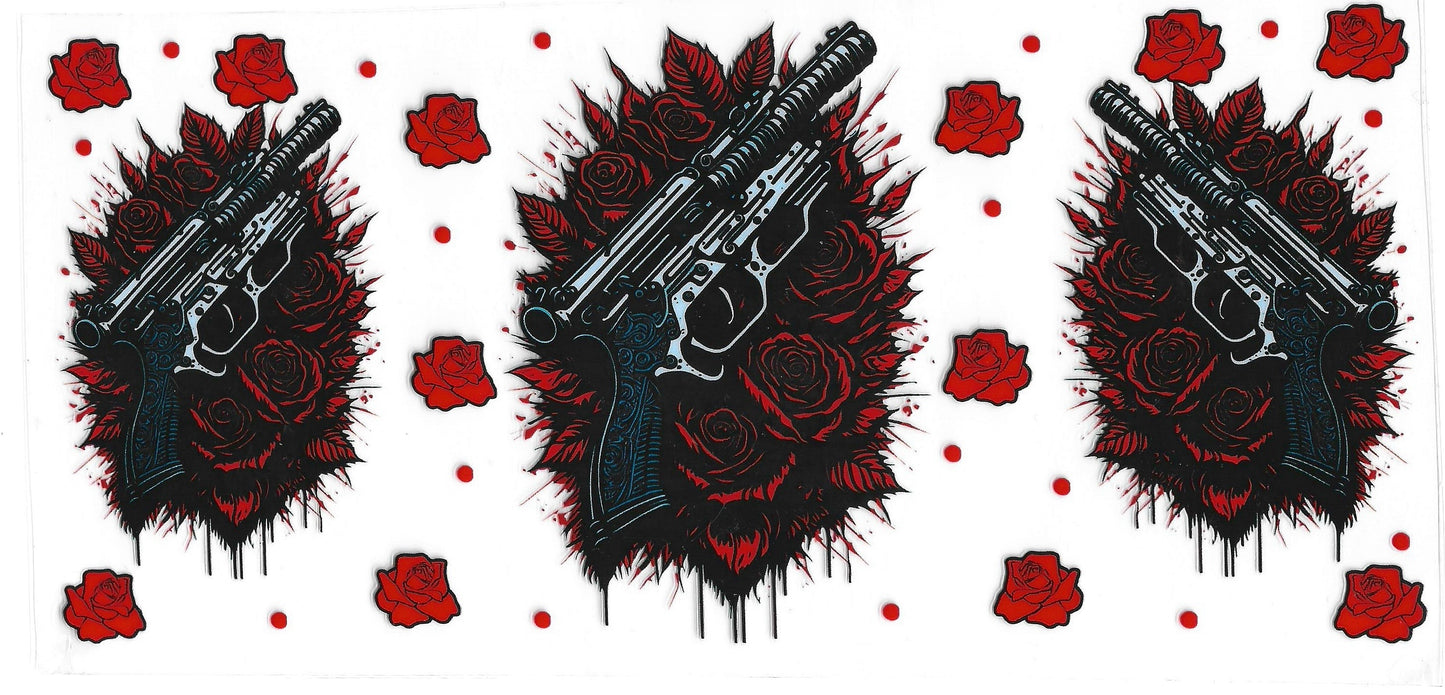 Gun & Roses 4294 UVDTF 16oz Cup Wrap