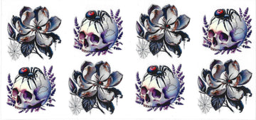 146 - Dark romance skulls UV-DTF 16oz Cup Wrap