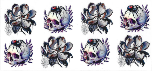 146 - Dark romance skulls UV-DTF 16oz Cup Wrap