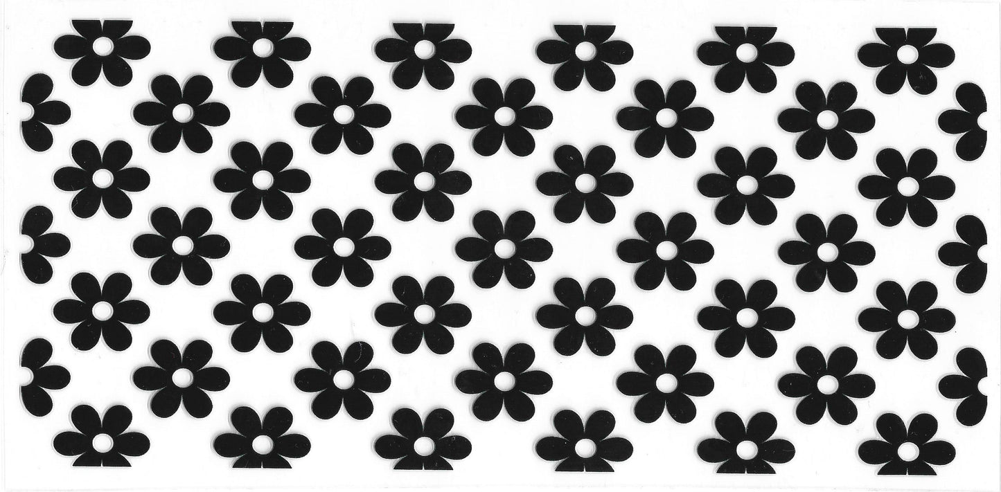 183 - Black flowers