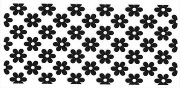183 - Black flowers UV-DTF 16oz Cup Wrap