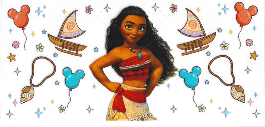184 - Moana UV-DTF 16oz Cup Wrap