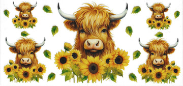01 - Highland cow UV-DTF 16oz Cup Wrap