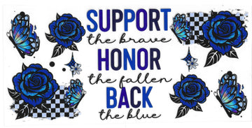 02 - Support the brave UV-DTF 16oz Cup Wrap