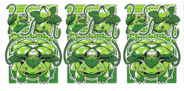 09 - Pokemon Bulbasaur Evolution UV-DTF 16oz Cup Wrap