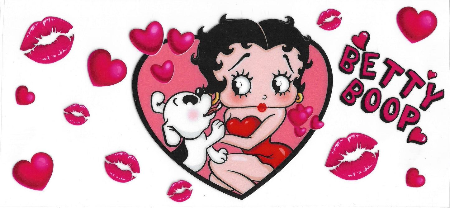 Betty Boop 10 UVDTF 16oz Cup Wrap