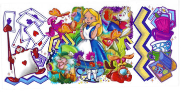 19 - Alice Wonderland UV-DTF 16oz Cup Wrap