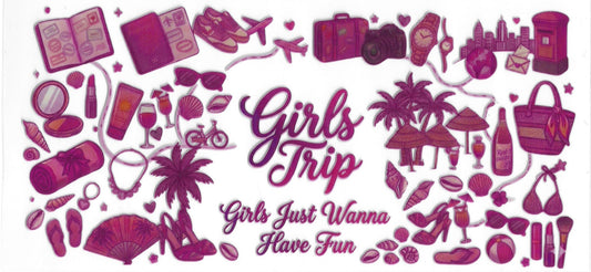 30 - Girls trip UV-DTF 16oz Cup Wrap