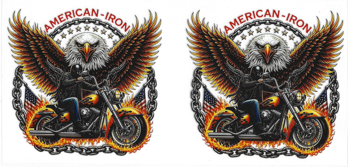 American Iron 31 UVDTF 16oz Cup Wrap