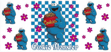37 - Cookie Monster UV-DTF 16oz Cup Wrap