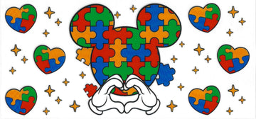 39 - Autism Mickey UV-DTF 16oz Cup Wrap