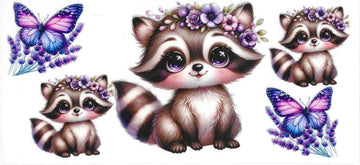 46 - Raccoon UV-DTF 16oz Cup Wrap