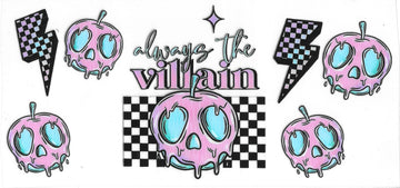 51 - Always the villain UV-DTF 16oz Cup Wrap