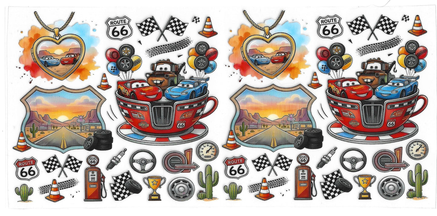 Cars 56 UVDTF 16oz Cup Wrap