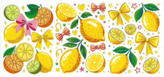 118 - Lemons UV-DTF 16oz Cup Wrap