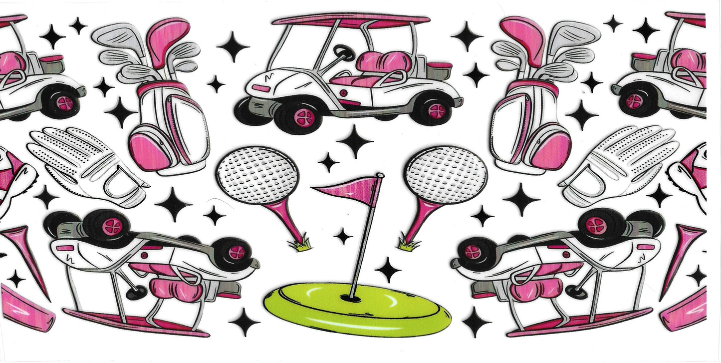 419 - Golf UV-DTF 16oz Cup