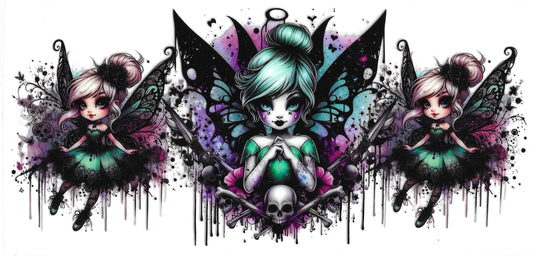418 - Gothic Tinker Bell UV-DTF 16oz Cup