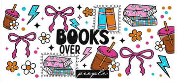 428 - Books Over People UV-DTF 16oz Cup