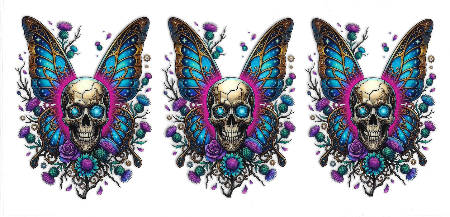 424 - Butterfly Skull UV-DTF 16oz Cup