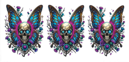 424 - Butterfly Skull UV-DTF 16oz Cup